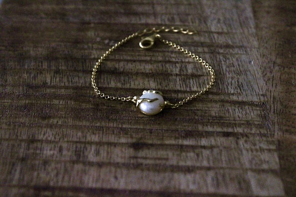 18ct Gold Plated Freshwater Pearl Bracelet