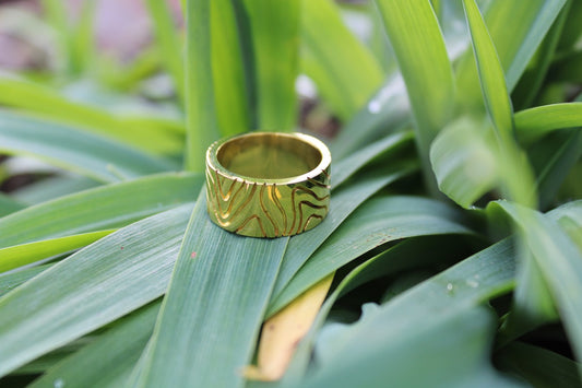 Brass Wave Ring