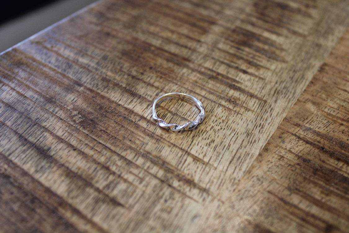 Silver Plated Twist Ring