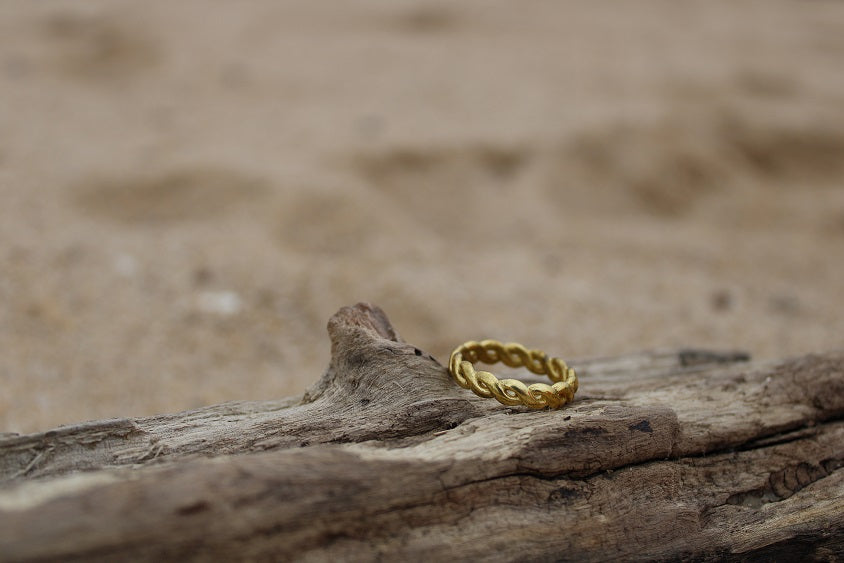 Brass Braid Ring