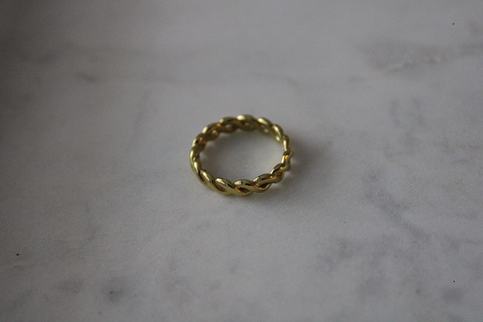 Brass Braid Ring