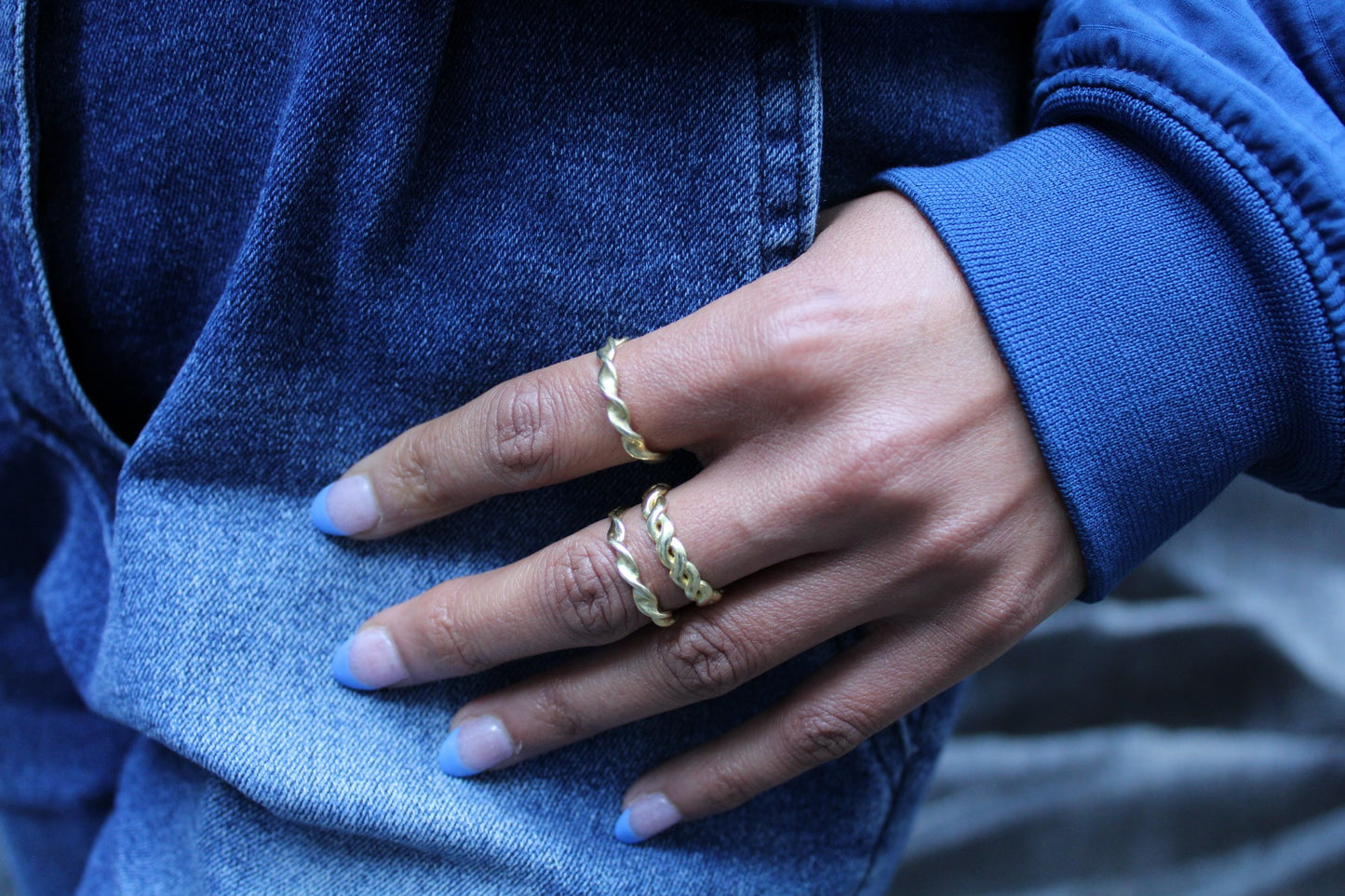 Brass Braid Ring